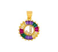 GGYTMQL Collier Classique Collier Multicolore Personnel Personnel 26 Lettres Nom Bijoux pour Femmes Girls Accessoires Cadeau