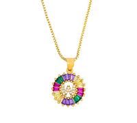 GGYTMQL Collier Classique Collier Multicolore Personnel Personnel 26 Lettres Nom Bijoux pour Femmes Girls Accessoires Cadeau