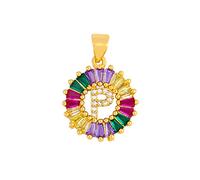 GGYTMQL Collier Classique Collier Multicolore Personnel Personnel 26 Lettres Nom Bijoux pour Femmes Girls Accessoires Cadeau
