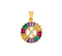 GGYTMQL Collier Classique Collier Multicolore Personnel Personnel 26 Lettres Nom Bijoux pour Femmes Girls Accessoires Cadeau