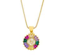 GGYTMQL Collier Classique Collier Multicolore Personnel Personnel 26 Lettres Nom Bijoux pour Femmes Girls Accessoires Cadeau