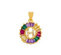 GGYTMQL Collier Classique Collier Multicolore Personnel Personnel 26 Lettres Nom Bijoux pour Femmes Girls Accessoires Cadeau
