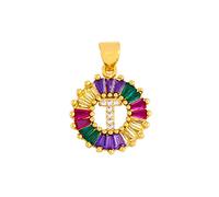 GGYTMQL Collier Classique Collier Multicolore Personnel Personnel 26 Lettres Nom Bijoux pour Femmes Girls Accessoires Cadeau
