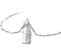 GGYTMQL Collier Collier en argent, simple pour Westerling White Chalcedony Pendant Pendy Trendy Choker délicat chaigift bijoux ses filles couples