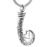 GGYTMQL Collier conmemorativo de cenizas bijoux commémoratif colgante de urna siempre en mi corazón de acero inoxydable - recouerdo de ceniza conmemorativo - joyas de cremación