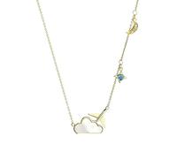GGYTMQL Collier Creative Cloud Aircraft Clavicule Chain Zircon Pendant Collier Fashion Personnalité Unique Collier Femme Colliers de conception asymétrique pour femmes