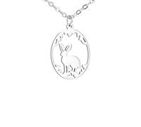 GGYTMQL Collier d'accessoires de Bijoux pour Filles pour Femmes, Animaux à Ellipse Creux Coucage de chaîne de Lapin Mignon - Collier de Charme de Lapin Doux, Collier pour Femmes