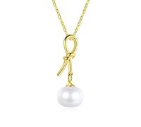 GGYTMQL Collier de pendentif de perle nature de nœud pour les femmes datant de bijoux fins