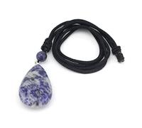 GGYTMQL Collier de Quartz à Cristal Naturel Lapis Lazuli Agates Noires Améthystes