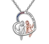 GGYTMQL Collier de rose de la chaîne de pendentif zircon pour les femmes beaux bijoux d'anniversaire cadeau