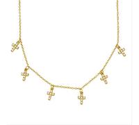 GGYTMQL Collier Diamond 925 pour les femmes collier de cou collier à chaîne 18K collier collier