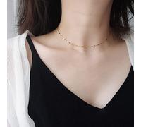 GGYTMQL Collier double ondulé pour femmes robe de mariée accessoires de bijoux copine Cadeau fait en Chine