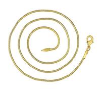 GGYTMQL Collier Femmes, chaîne de serpents de bijoux 2 mm Collier 16 18 20 22 24 26 28 30 "