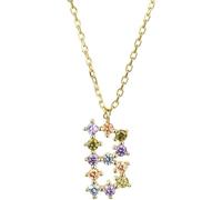 GGYTMQL Collier Lettre B, Sterling Silver AZ 26 Pendant Pendre Colorful Zirconia Initiales Nom Chaigoldechoker pour Womelady Girl Jewelry