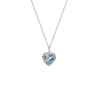 GGYTMQL Collier Ocean's Heart Collier 925 Silver Clavicule Chain Love Pendant Collier exprimant l'amour pour la Petite Amie, la Femme Collier de Bijoux