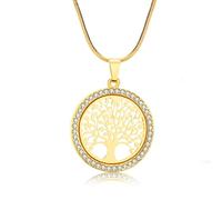 GGYTMQL Collier Pendant chaîne Hommes Femmes Bijoux Rond Collier Creux pour Femmes