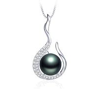 GGYTMQL Collier Pendant perlé Femme Dame Cadeau en Eau Douce Naturelle Fine Mode pour