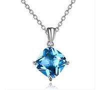 GGYTMQL Collier Pendant Rainbow Mystic Topaz Zircon Pendant Collier Gift Party Gift de la Saint-Valentin Made en Chine