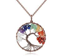 GGYTMQL Collier pendentif arbre de vie en cuivre