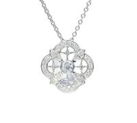 GGYTMQL Collier pendentif en zircon à quatre feuilles pour femmes cadeaux de bijoux