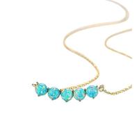 GGYTMQL Collier pendentif rond 18K plaqué pour femmes Bijoux élégants en trois couleurs fabriquées en Chine
