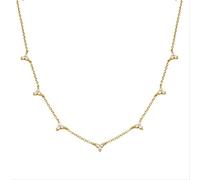 GGYTMQL Collier pour femmes 18k Three Diamond Empileing Chain de bijouterie Collier de tour de cou fabriqué en Chine