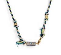 GGYTMQL Collier pour Les Yeux diaboliques pour Les Femmes et Les Hommes, Arc-en-Ciel Lucky Eye Eye Eye Prendant Collier avec chaîne de Corde torsadé, Collier Gery Evil Eye, Collier de Tour de Cou Eye