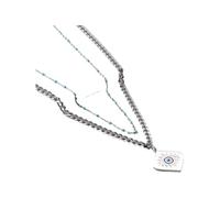 GGYTMQL Collier pour Les Yeux diaboliques pour Les Hommes et Les Femmes, 925 Sterling Silver Lucky Evil Eye Pendant Collier Layer Collier Collier de Tour de Cou, Collier Evil Eye Gold, Tour de Cou
