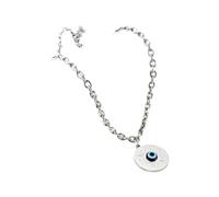 GGYTMQL Collier pour Les Yeux diaboliques pour Les Hommes et Les Femmes, 925 Sterling Silver Lucky Evil Eye Pendant Collier Layer Collier Collier de Tour de Cou, Collier Evil Eye Gold, Tour de Cou
