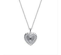 GGYTMQL Collier réel de la forme du cœur pour les femmes de la chaîne de pendentif bijoux 18K Collier fabriqué en Chine