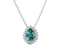 GGYTMQL Colliers avec pendentif en forme de goutte d'eau 925 pour femmes, A