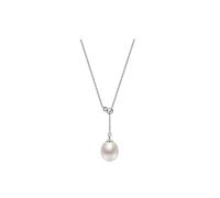 GGYTMQL Colliers Collier de perle 925 chaîne en forme de y en forme d'eau fraîche Perle suspendue Chaîne Drop forme de longueur réglable pour dames bijoux de mode