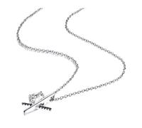 GGYTMQL Colliers de Bijoux Fins pendentifs Femmes Collier en Pierre Noir et Blanc