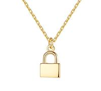 GGYTMQL Colliers de Pendentif en Forme de Petite Serrure Pure pour Cadeau de Bijoux conçu en Chine