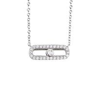 GGYTMQL Colliers de tour de cou à longue chaîne 925 Jewelry Femmes Cadeau fait en Chine