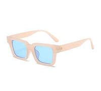 GGYTMQL Couleur de gelée carrée Femmes Lunettes de Soleil Mode Jaune Bleu Nuances de Lunettes UV400 Hommes Tendance Sun Glasses