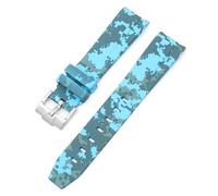 GGYTMQL Courbe sans espace STRAP DE RÉSBILLE pour Omega Speedmaster Watch Band de remplacement Men Femmes de 20 mm Boucle de boucle en argent boucle rose boucle noire boucle noire