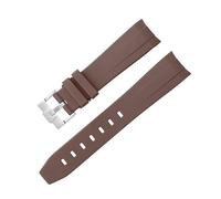 GGYTMQL Courbe sans espace STRAP DE RÉSBILLE pour Omega Speedmaster Watch Band de remplacement Men Femmes de 20 mm Boucle de boucle en argent boucle rose boucle noire boucle noire