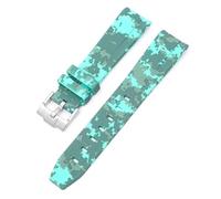 GGYTMQL Courbe sans espace STRAP DE RÉSBILLE pour Omega Speedmaster Watch Band de remplacement Men Femmes de 20 mm Boucle de boucle en argent boucle rose boucle noire boucle noire