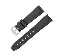GGYTMQL Courbe sans espace STRAP DE RÉSBILLE pour Omega Speedmaster Watch Band de remplacement Men Femmes de 20 mm Boucle de boucle en argent boucle rose boucle noire boucle noire