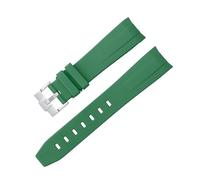 GGYTMQL Courbe sans espace STRAP DE RÉSBILLE pour Omega Speedmaster Watch Band de remplacement Men Femmes de 20 mm Boucle de boucle en argent boucle rose boucle noire boucle noire