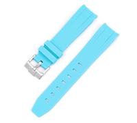 GGYTMQL Courbe sans espace STRAP DE RÉSBILLE pour Omega Speedmaster Watch Band de remplacement Men Femmes de 20 mm Boucle de boucle en argent boucle rose boucle noire boucle noire