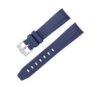 GGYTMQL Courbe sans espace STRAP DE RÉSBILLE pour Omega Speedmaster Watch Band de remplacement Men Femmes de 20 mm Boucle de boucle en argent boucle rose boucle noire boucle noire