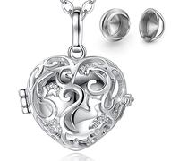 GGYTMQL Création Collice pour Cendres Heart Heart Urne Crémation Pendre Cat Dog Footprint Cage Collier Collier Collier Baule