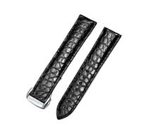 GGYTMQL Crocodile authentine cuir watch Band for Omega Strap Watch Seamaster Speedmaster 300 Deville Watchband Bracelet 19mm 20 mm 21 mm