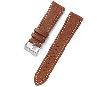 GGYTMQL Cuir double face 18 mm 20 mm 22 mm 24 mm watch band watch watch Band Strap Men Women Yellow Red Black Watch Accessoires (D, 24 mm)