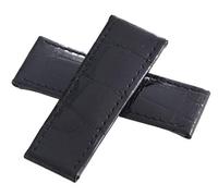 GGYTMQL De Grisogono 25 mm x 22 mm Band de montres en cuir noir 70-65
