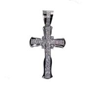 GGYTMQL Diamond Cross Pendant Wedding Pendentid Collier For Women Men Mois Moisanite Jewelry Gift