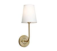GGYTMQL Éclairage des Lampes murales à Ombre en Tissu Blanc Moderne Vintage, à côté des Appliques murales pour Le Salon, la Chambre, Le Couloir E14 Vis (Noir)