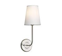 GGYTMQL Éclairage des Lampes murales à Ombre en Tissu Blanc Moderne Vintage, à côté des Appliques murales pour Le Salon, la Chambre, Le Couloir E14 Vis (Noir)